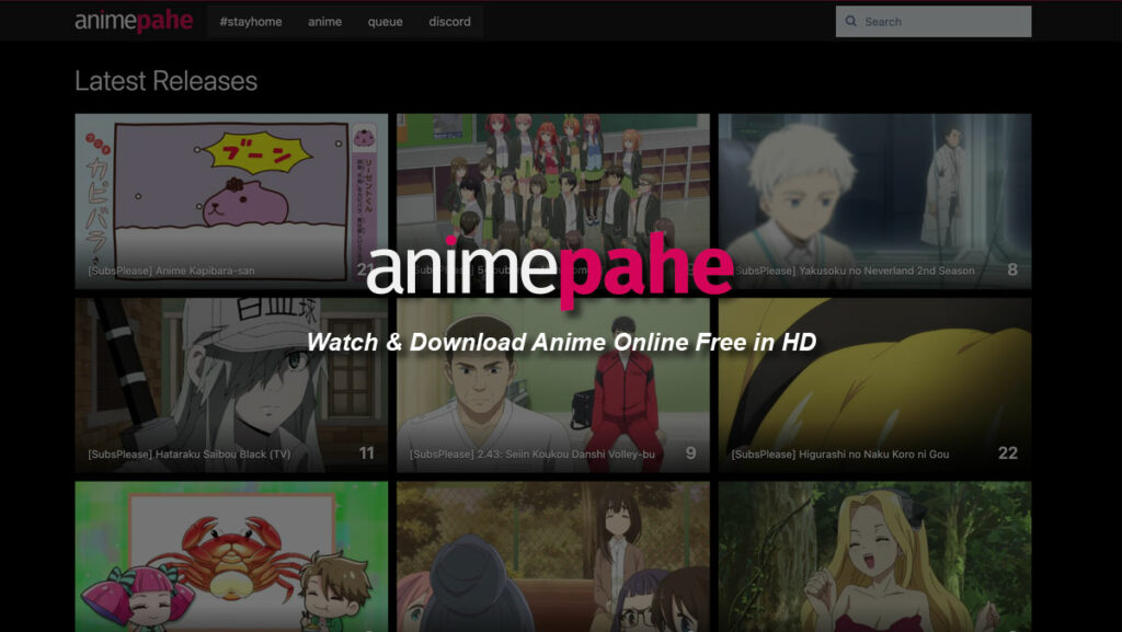 sites anime gratuit - Animepahe