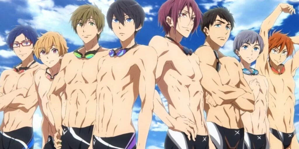 meilleurs anime fan service - Free! - Iwatobi Swim Club